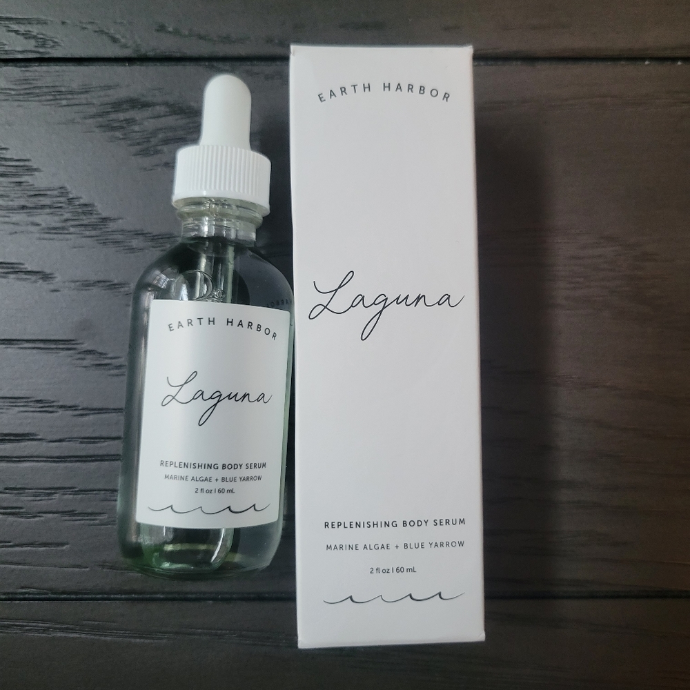 Earth Harbor LAGUNA Replenishing Body Serum 2oz/60 ml BNIB FULL SZ NATURAL VEGAN